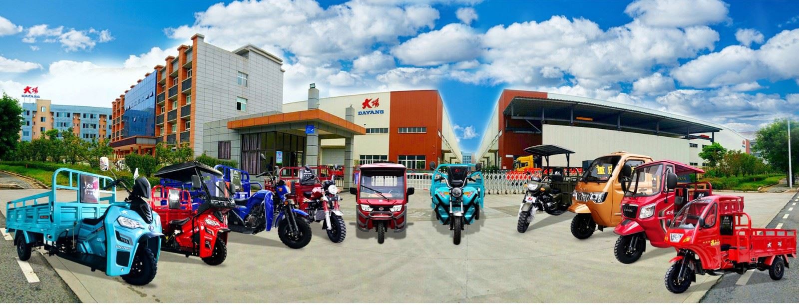 3 Wheel Cargo Motorcycle Tricycle With Roof heavy load